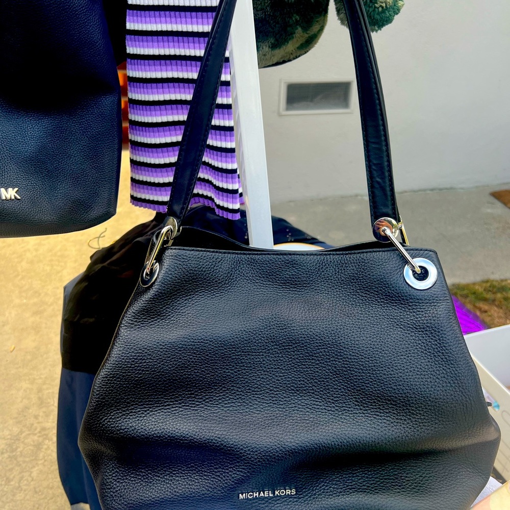 Michael Kors Black Leather Bag